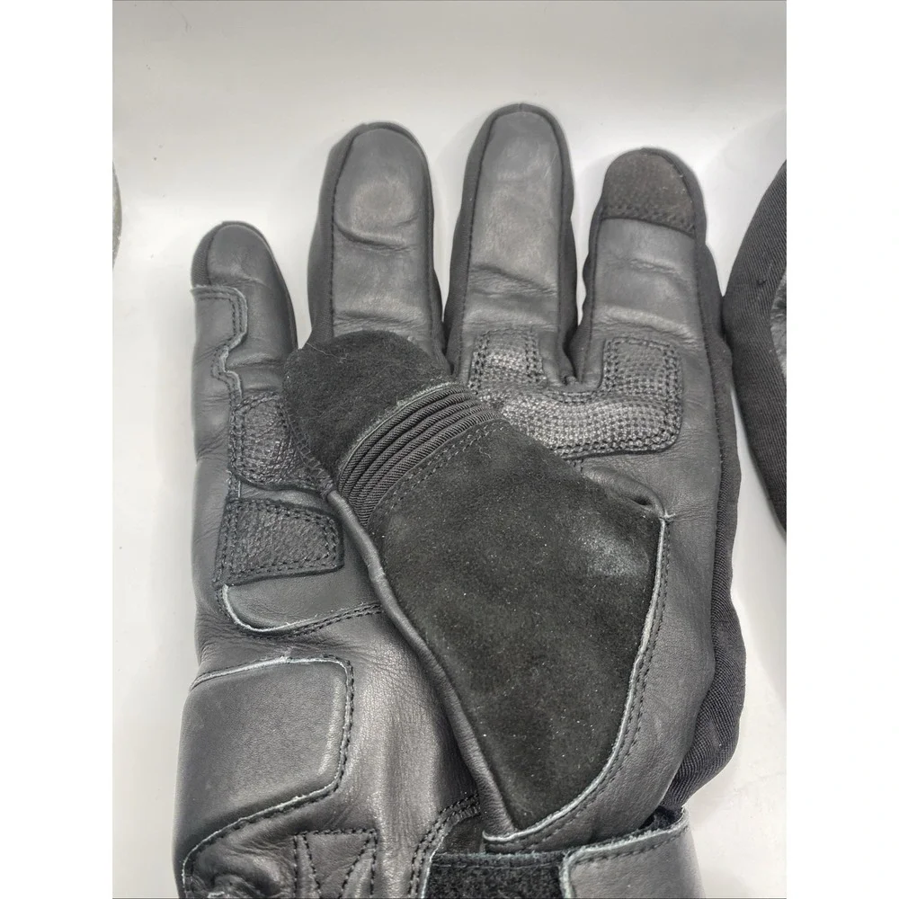 BILT Men's 5XL Motorcycle Riding Gloves Black Leather Waterproof Gauntlet - Picture 9 of 16